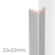 Moulure pliable pour lambris plafond - Collection Avanti PRO 12 - Silver Pearl (375716)