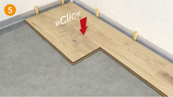 Profilé de jonction autocollant pour sols plaqués bois HD400 MEISTER